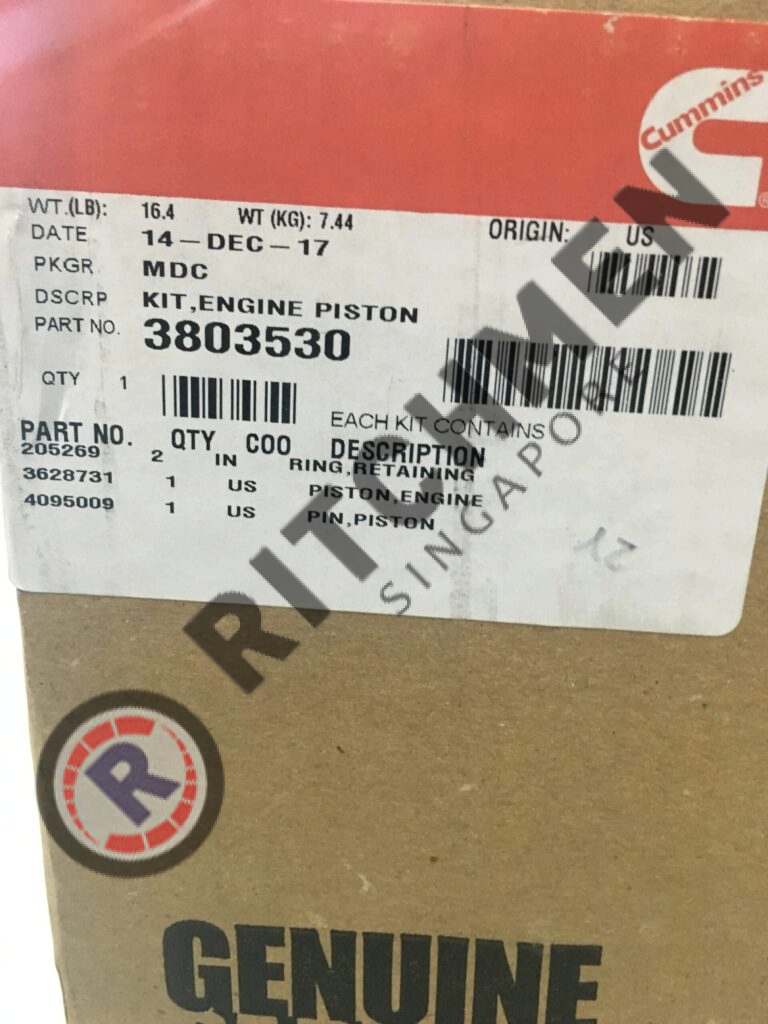 Genuine Cummins 3803530 KIT, ENGINE PISTON - Ritchmen (S) Pte Ltd