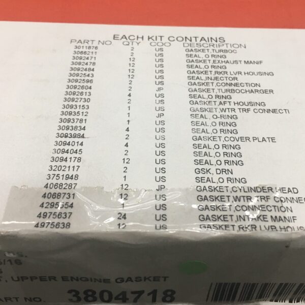 Engine Gasket Set - Ritchmen (S) Pte Ltd