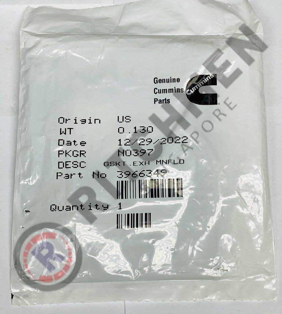 Genuine Cummins 3966349 GASKET, EXHAUST MANIFOLD - Ritchmen (S) Pte Ltd
