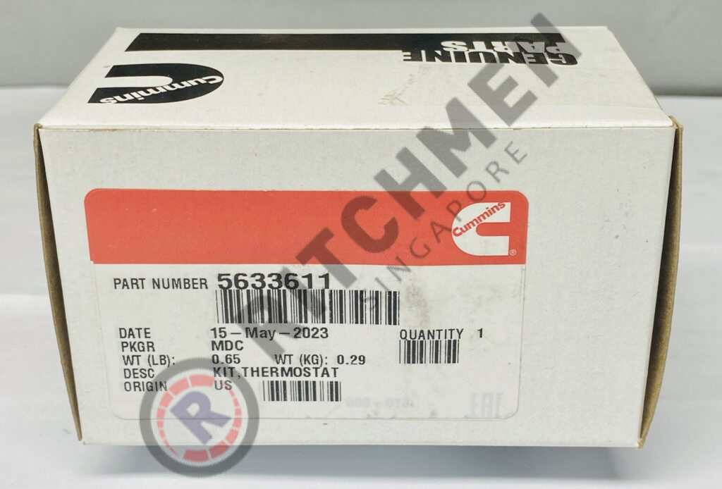 Genuine Cummins 5633611 THERMOSTAT - Ritchmen (S) Pte Ltd
