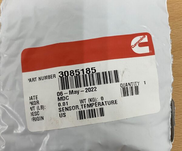 Genuine Cummins 3085185 Fuel Temperature Sensor