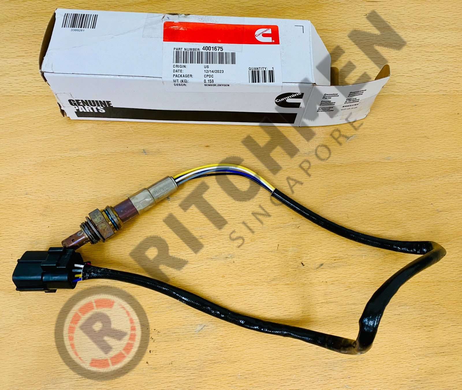 Genuine Cummins 4001675 Oxygen Sensor - 1 Genuine Cummins 4001675 Oxygen Sensor